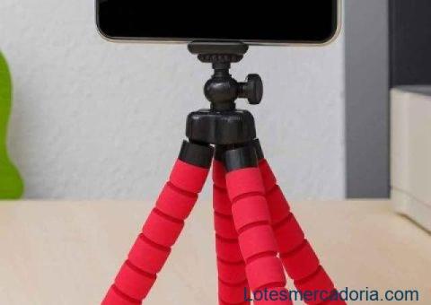 Tripé Flexível para Celular – Modelo Triplo - Lote 100 pcs
