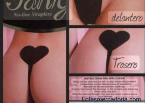 Lote com 10 Unidades – Panty No-Line Strapless QIANSE RAINBOW*