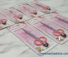 ​✂️ LOTE ATACADO MISTO: 380 Tesouras de Aço Inoxidável e Plástico (Diversos Modelos)