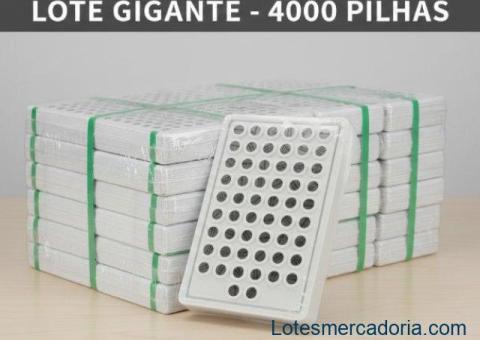 ​🔋 MEGA LOTE ATACADO: 4.000 Pilhas-Botão (Tipo Moeda) - [MODELO: CR2032, AG13, etc.]