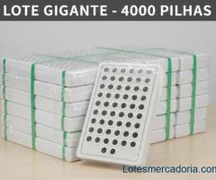​🔋 MEGA LOTE ATACADO: 4.000 Pilhas-Botão (Tipo Moeda) - [MODELO: CR2032, AG13, etc.]