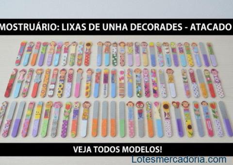 Lixas de Unha Decoradas e Coloridas
