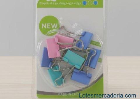 ​📌📎 LOTE MEGA ATACADO (620 PACOTES): Clipes de Fichário + Mini Pregadores Coloridos (Kit Papelaria