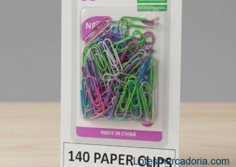 Clipes de Papel Coloridos - Escritório e Papelaria