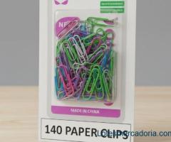 Clipes de Papel Coloridos - Escritório e Papelaria