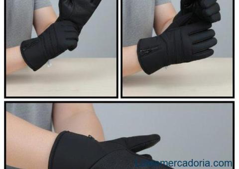 Luvas Pretas Multiuso (Motoqueiro, Ciclismo, Inverno)