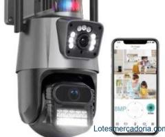 Câmera de Segurança 2 lentes  PTZ (Múltiplas Lentes/Ângulo Amplo)