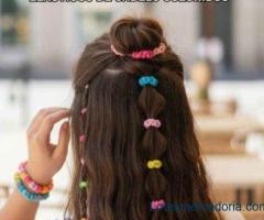 Pulseira e xuxinhas lote 100