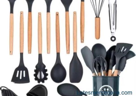 Vendo lote de kit de utensílios de cozinha