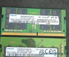 Lote memória RAM DDR4 para Notebook