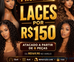Lote de Laces Front, alta qualidade, modelos diversos (6 Unidades)